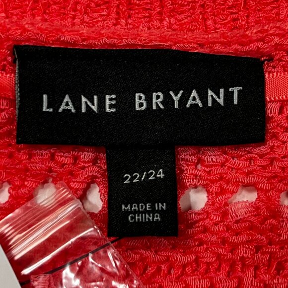 Lane Bryant Open Front Cardigan Sweater Womens 22 / 24 Pink‎ Fringed New NWT $60 - Picture 3 of 11
